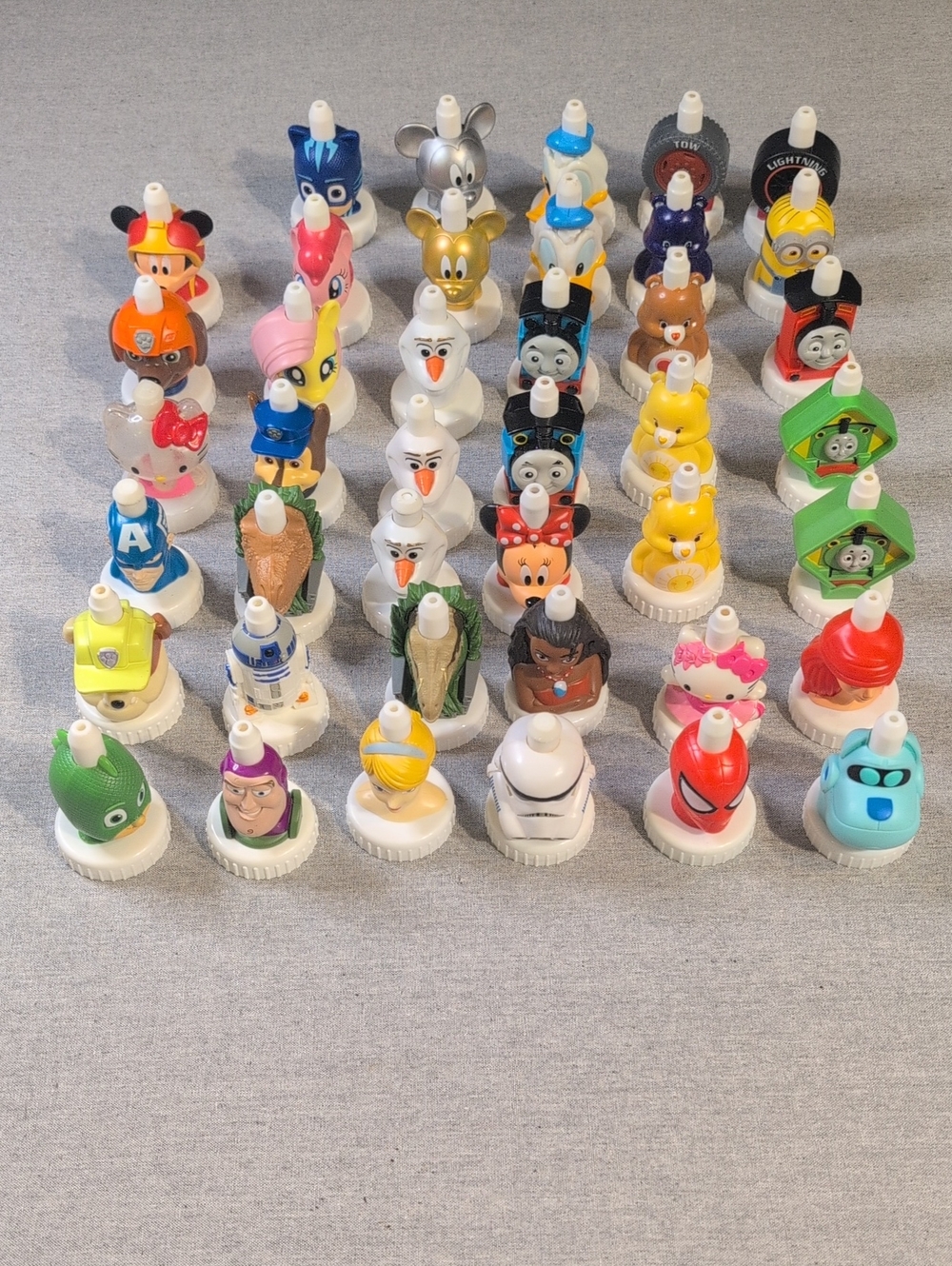 41 Good 2 Grow Collectible Bottle Toppers Lot. Marvel, Disney, Universal Studios